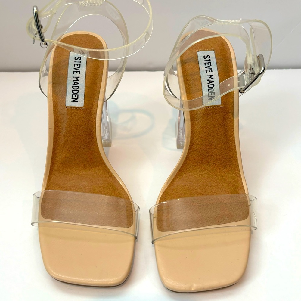 Steve Madden. Heels. Clear. Woman. Size 7. NWOT.